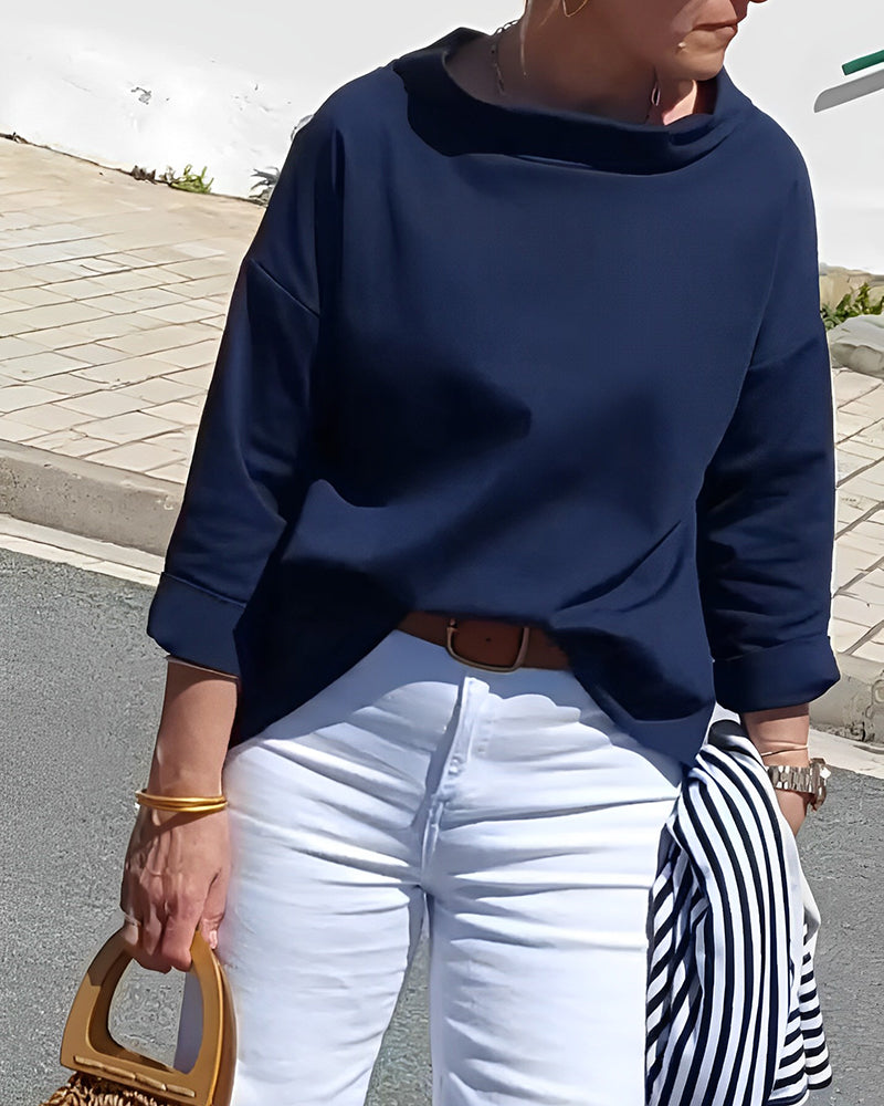 Isabella – Elegant Dame 3/4 Ærme Top