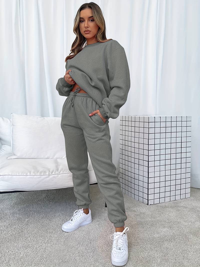 Evy - Behageligt Sæt Med Loungewear
