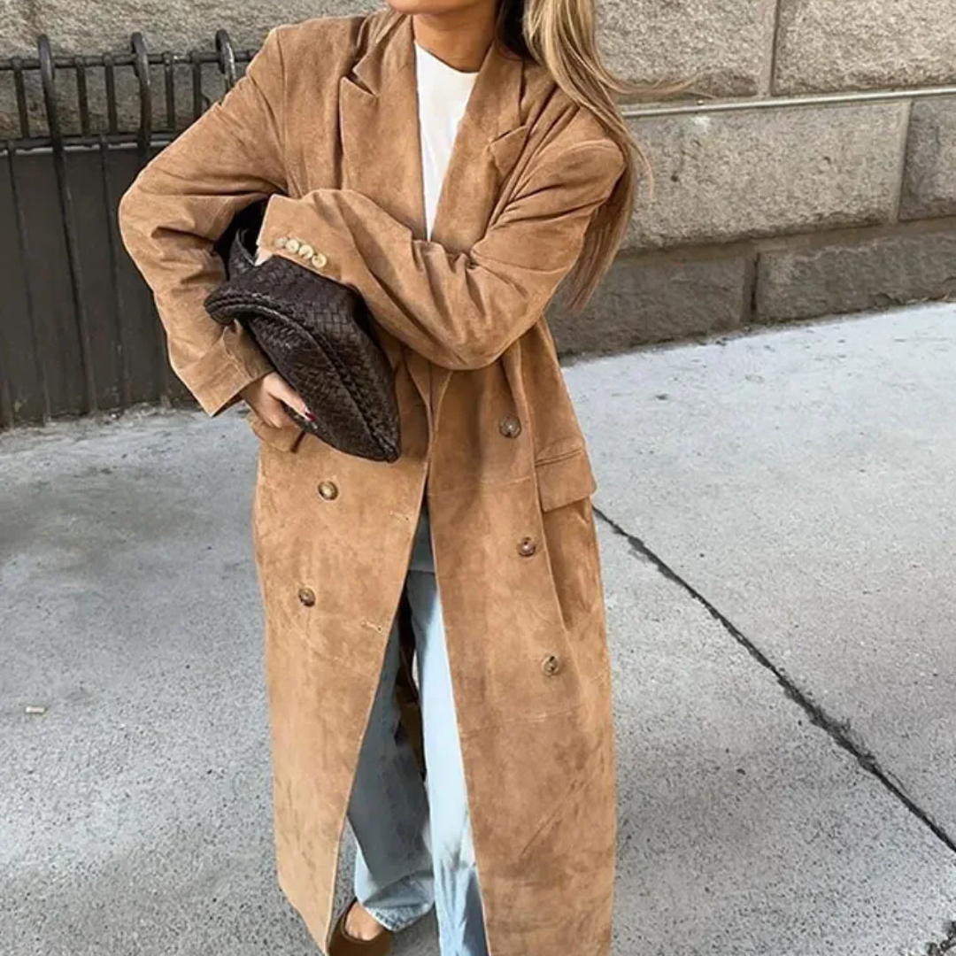 LucaRinaldi Ideel Ruskind Trenchcoat til kvinder