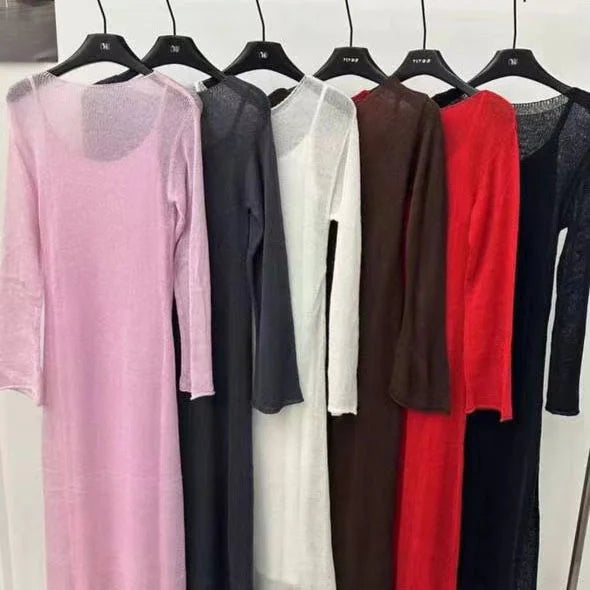 EnricoDonati Strikket kjole og cardigan sæt til kvinder