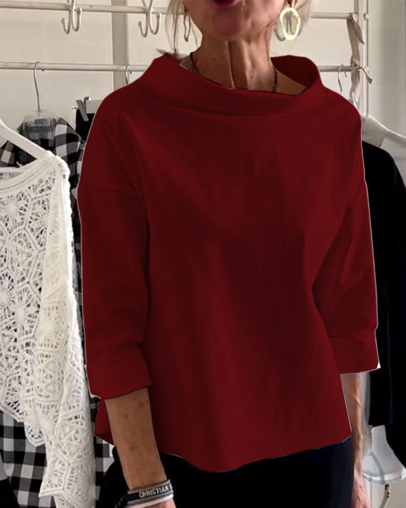 Isabella – Elegant Dame 3/4 Ærme Top