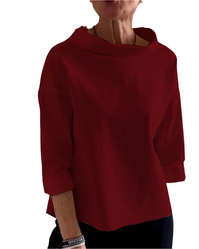 Isabella – Elegant Dame 3/4 Ærme Top