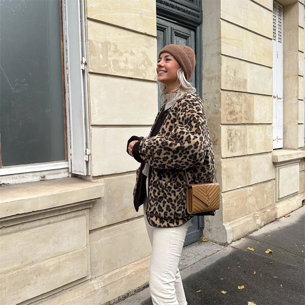 RiccardoValesi Jakke Med Leopardprint Til Kvinder