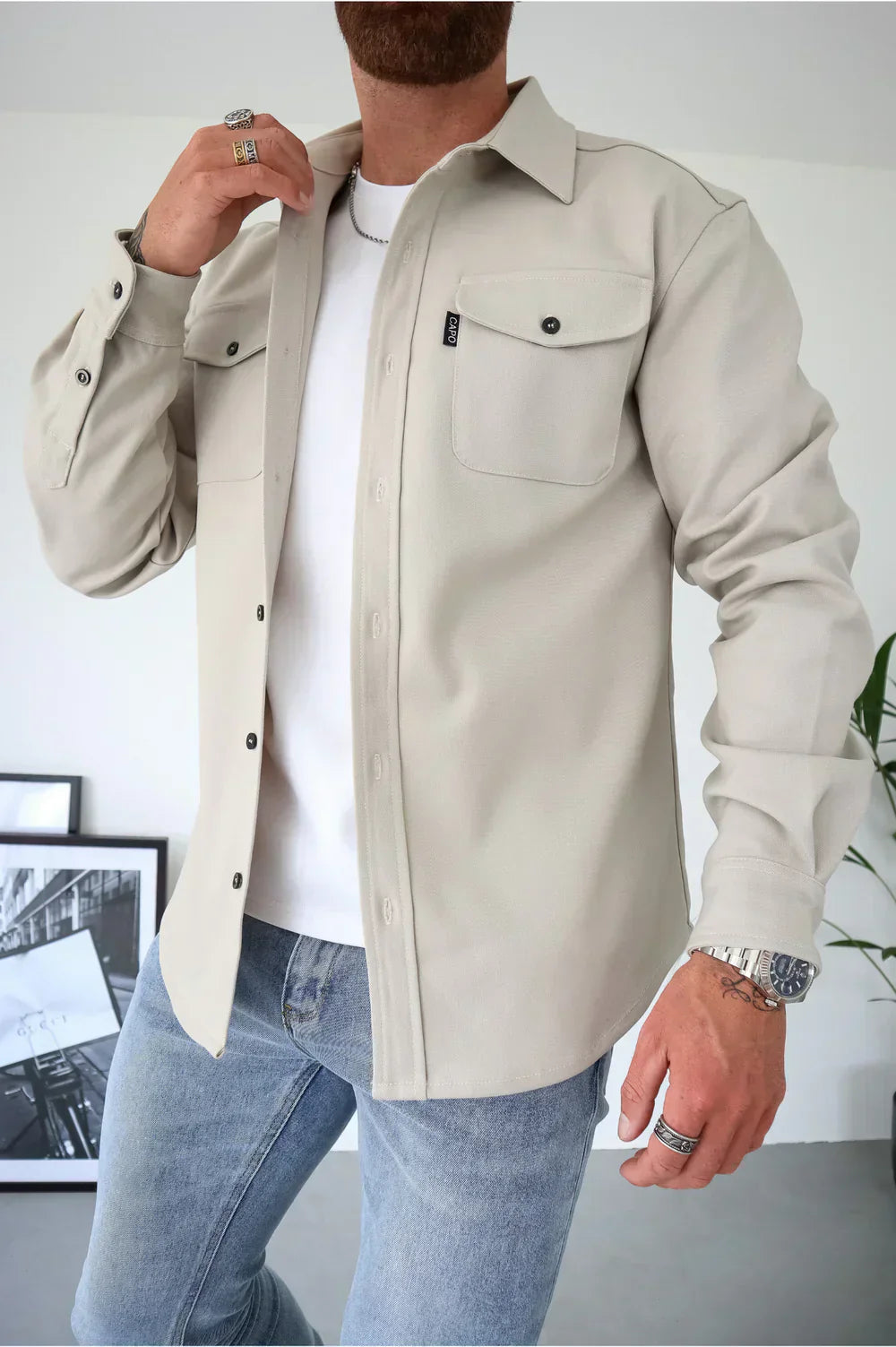 Lorenzo – Moderne Herreskjorte i Klassisk Casual Stil
