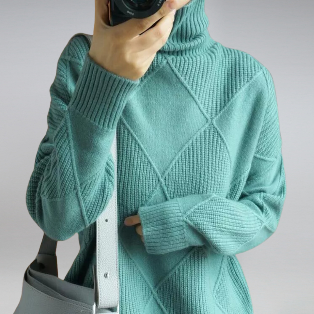 LucaBardi Luxury Turtleneck Sweater til kvinder