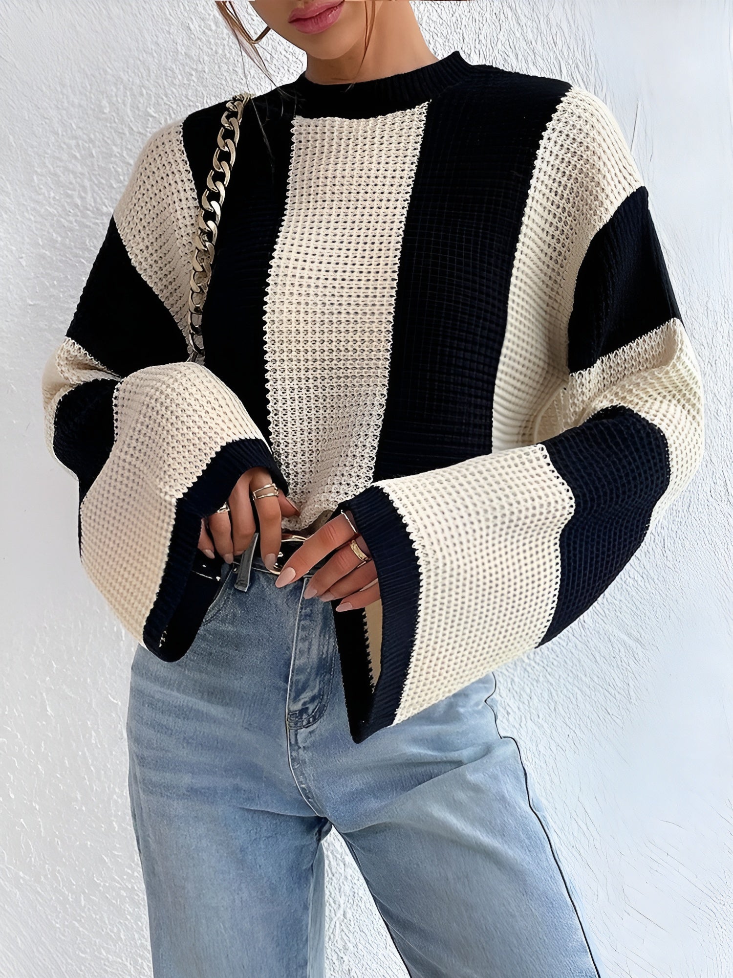 Vivienne – Oversize Luksusstrik til Kvinder