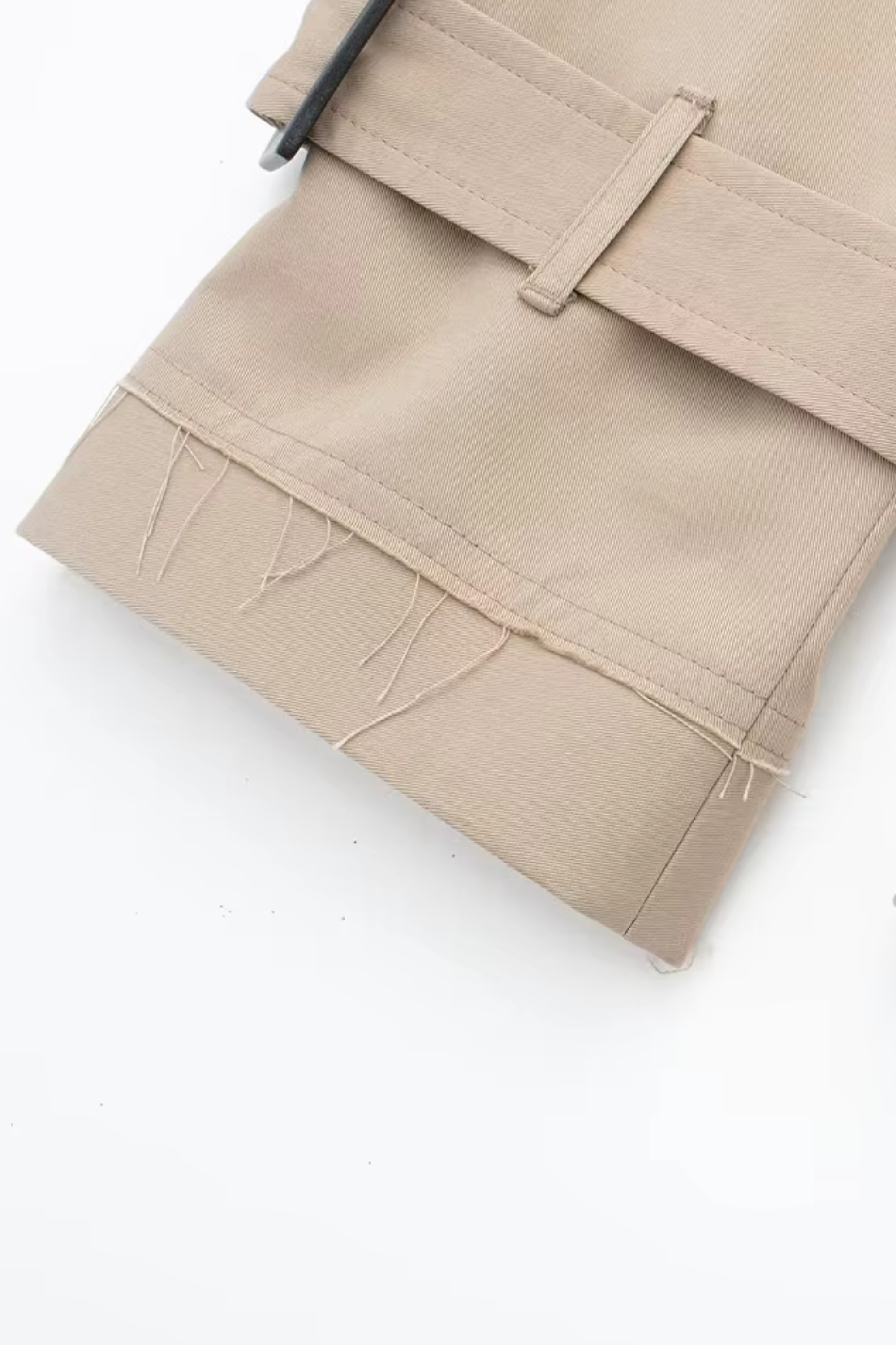 IsabellaCorvetti Cropped Belted Trench Coat til kvinder