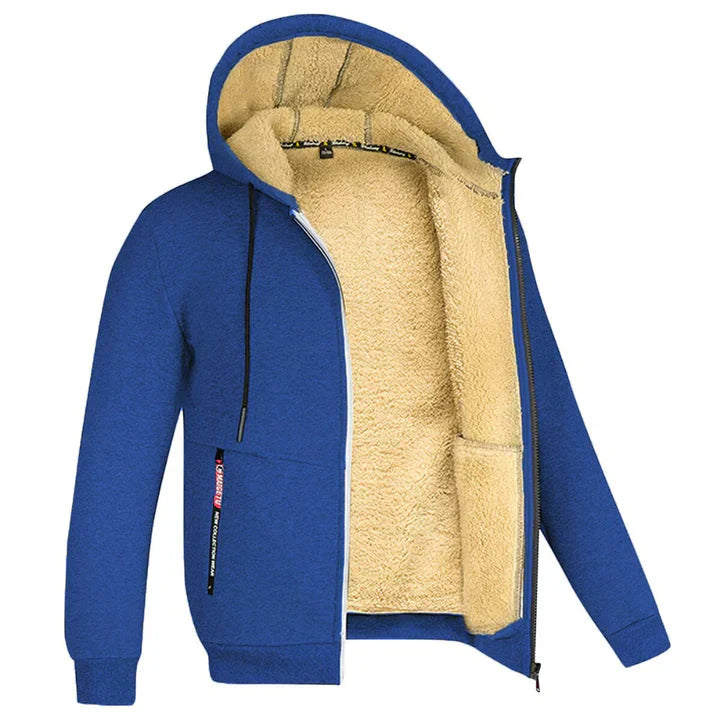 Lorenzo – Fleeceforet Zip Hoodie til Mænd