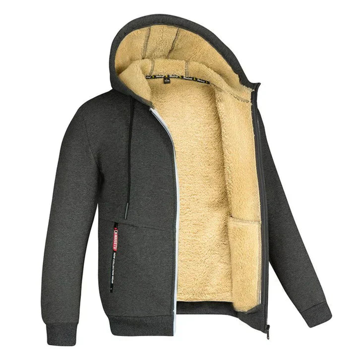 Lorenzo – Fleeceforet Zip Hoodie til Mænd