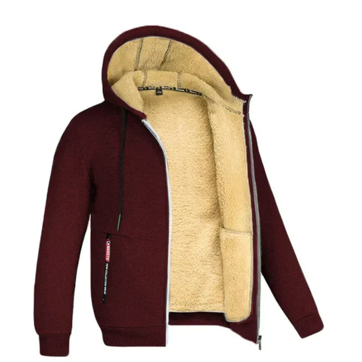 Lorenzo – Fleeceforet Zip Hoodie til Mænd