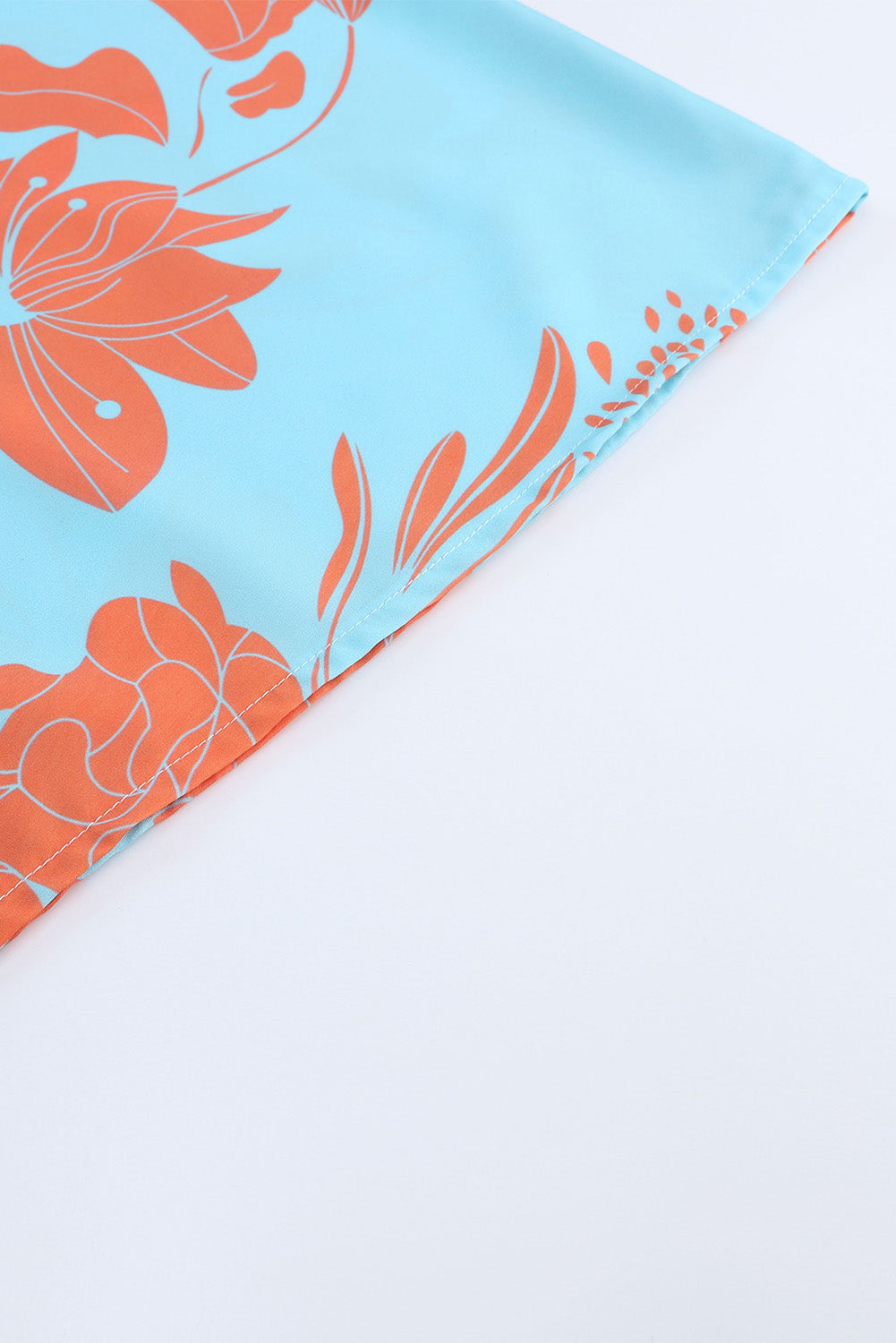 LiviaCaruso Printet kjole med V-udskæring og løbegang