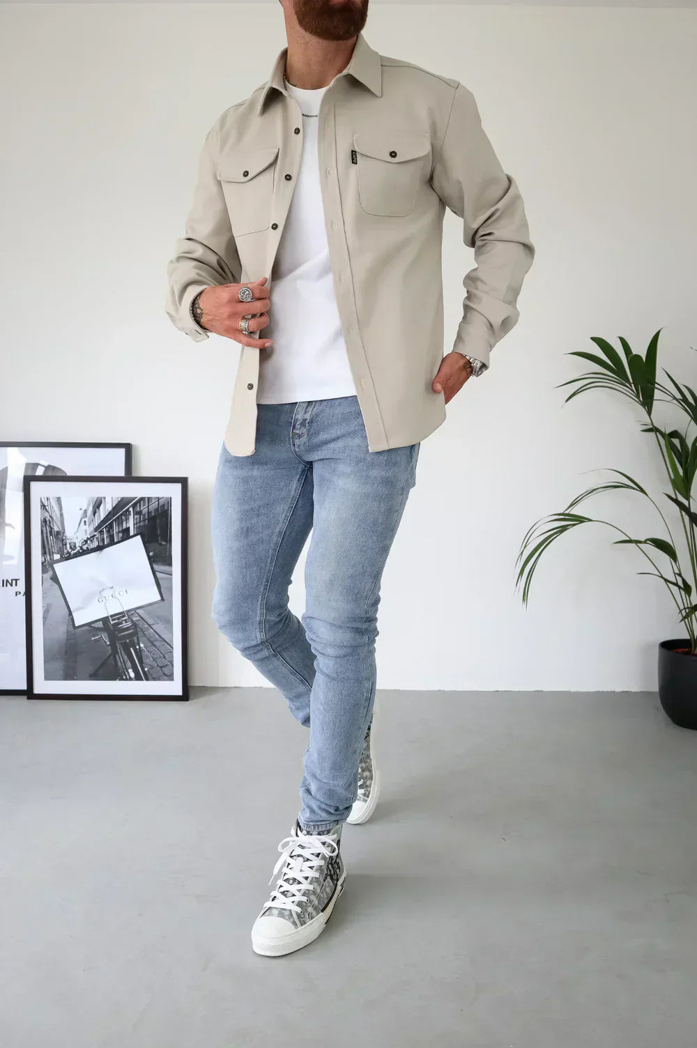 Lorenzo – Moderne Herreskjorte i Klassisk Casual Stil