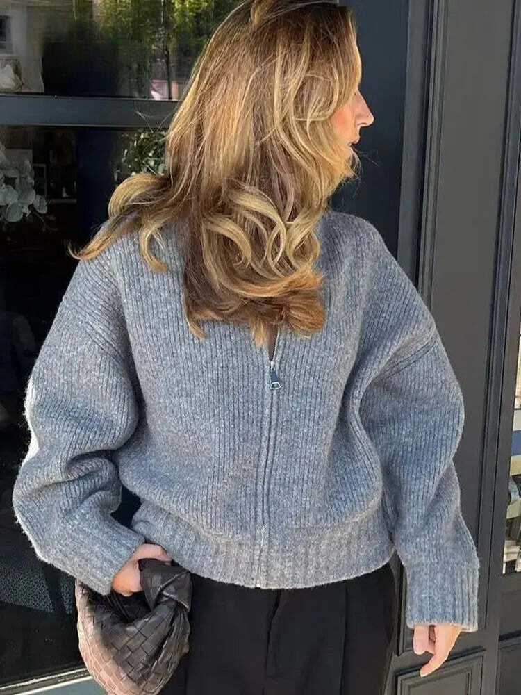 CarmeloVerducci Vintage Style Sweater Jakke til kvinder