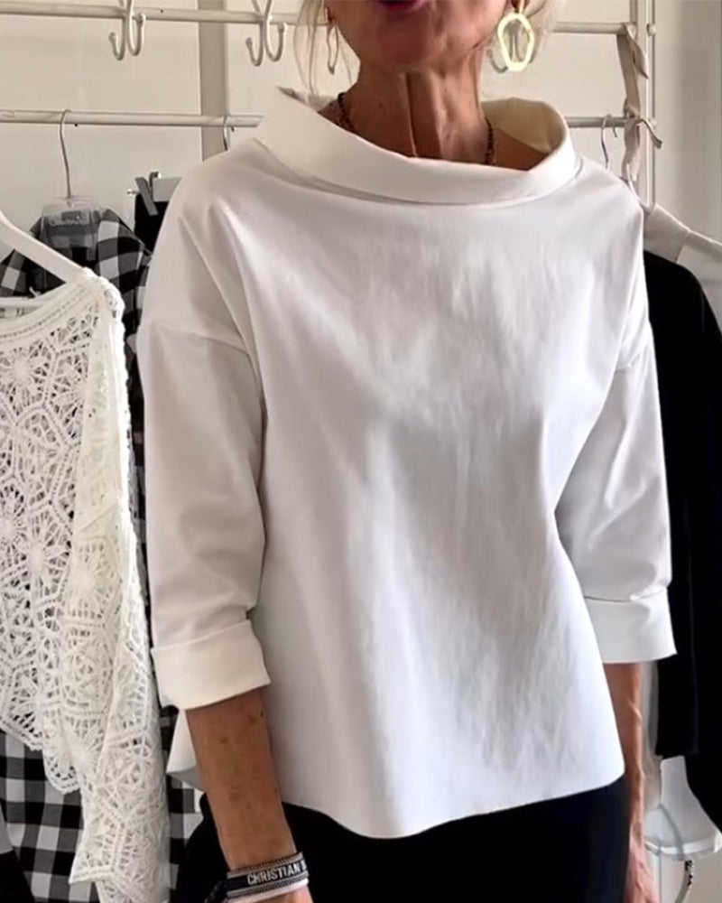Isabella – Elegant Dame 3/4 Ærme Top