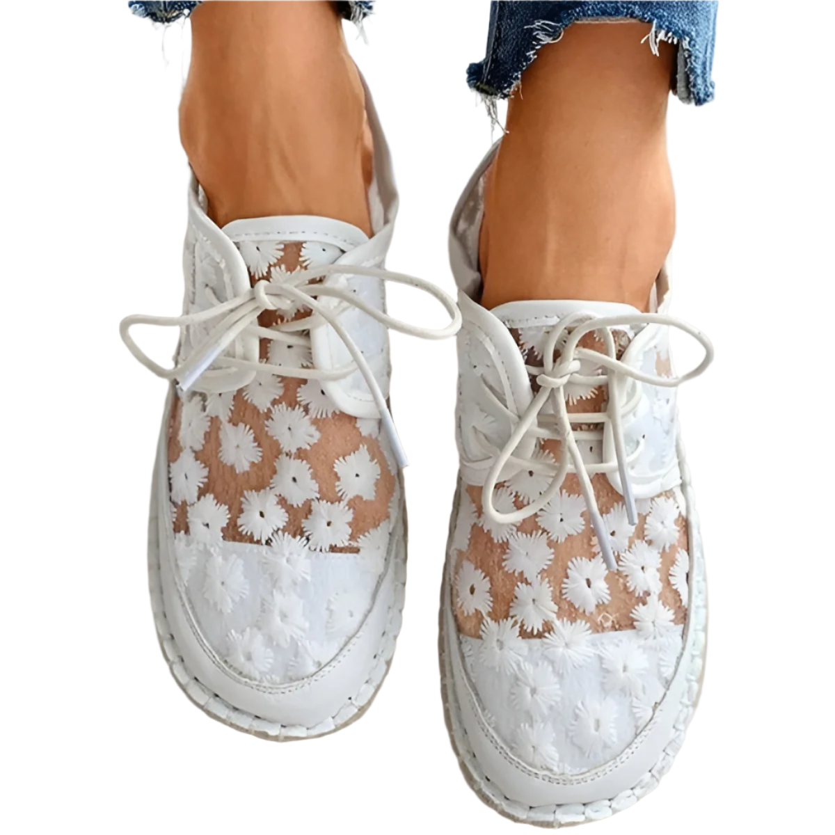 Isabella – Let Damesko med Blomstret Design