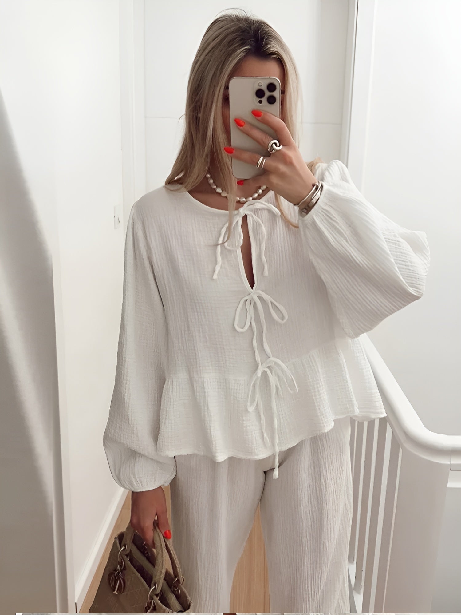 Luciana – Blød Strik Dame Loungewear Sæt