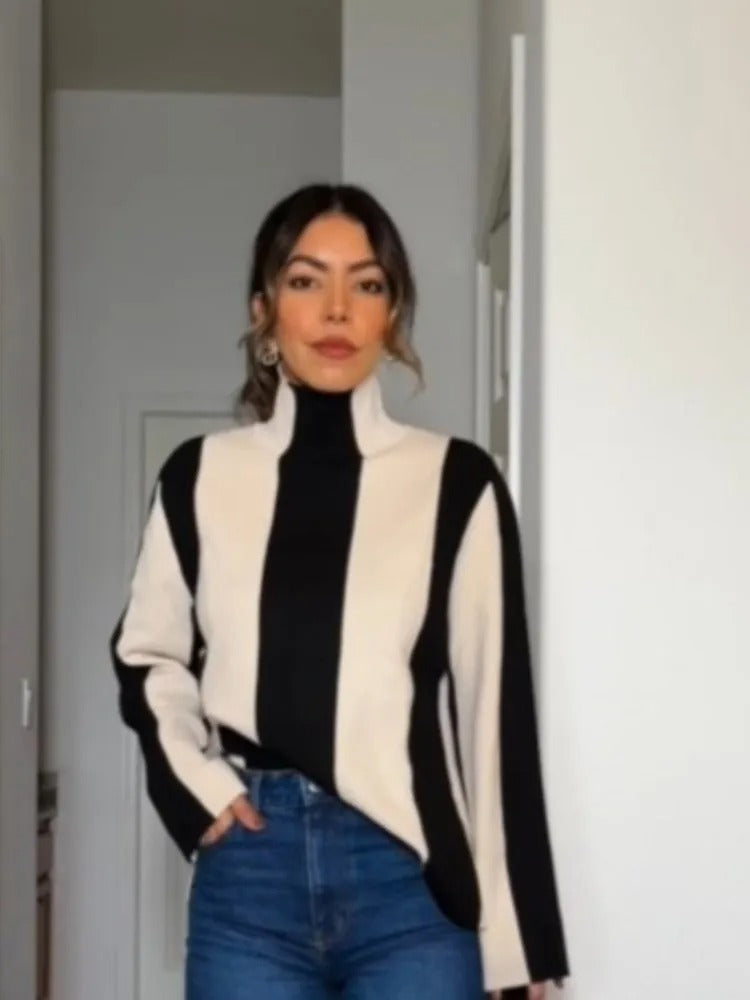 StefanoRinaldi Lodret stribet sweater