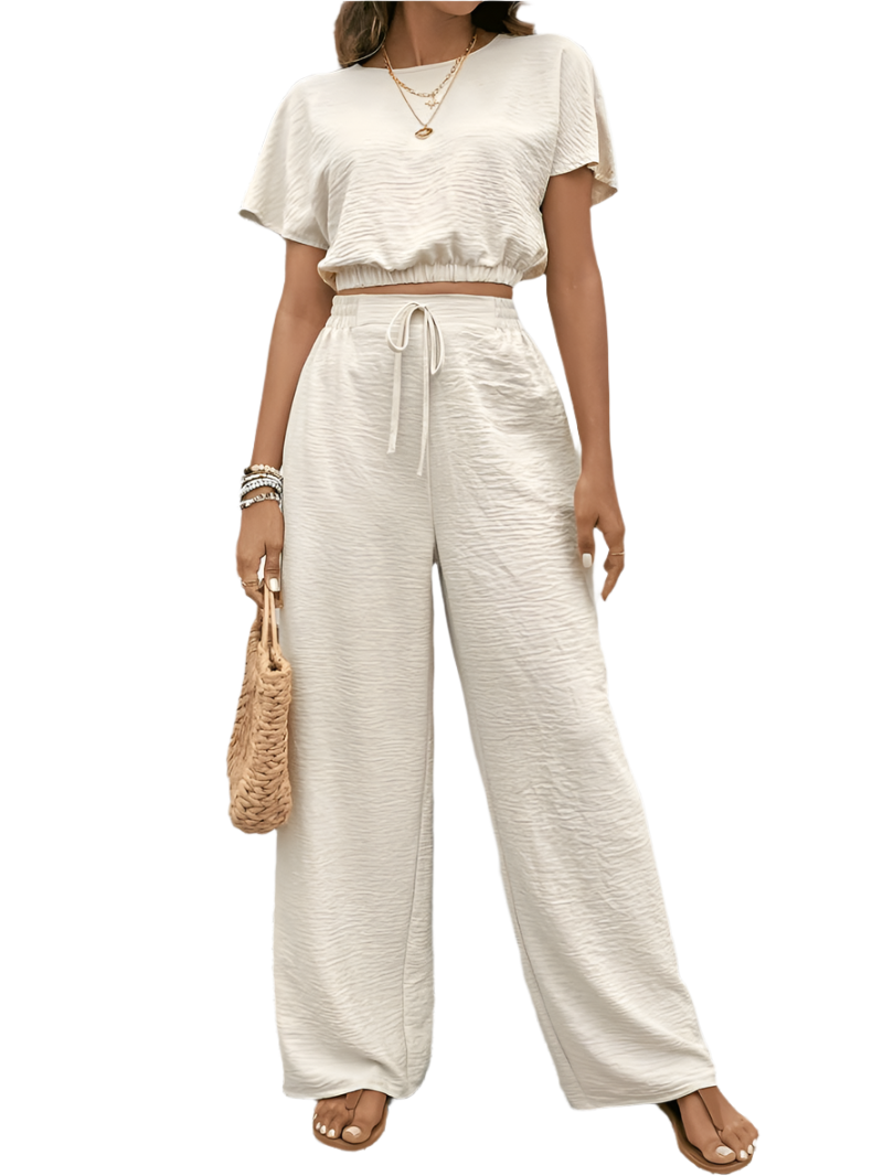 Elena – Todelt Lounge-sæt til Kvinder med Flagermusærmer