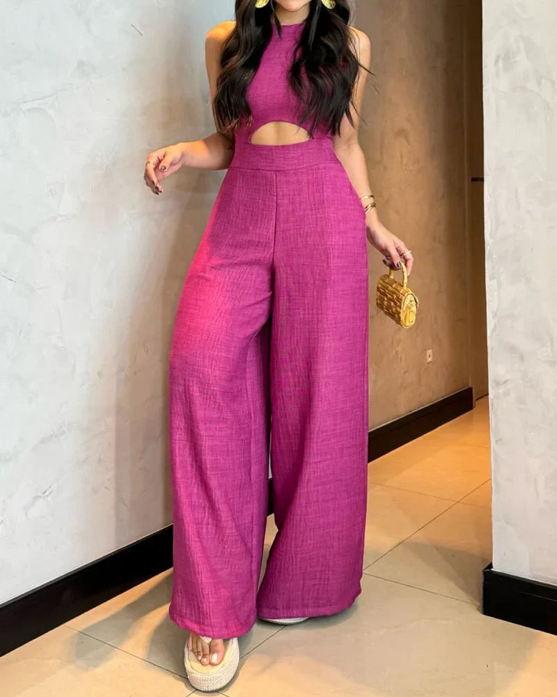 Serena – Ærmeløs Kvindedragt med Elegante Detaljer