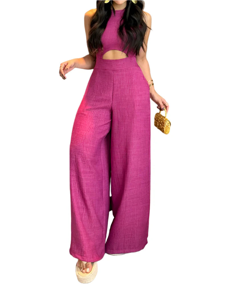 Serena – Ærmeløs Kvindedragt med Elegante Detaljer