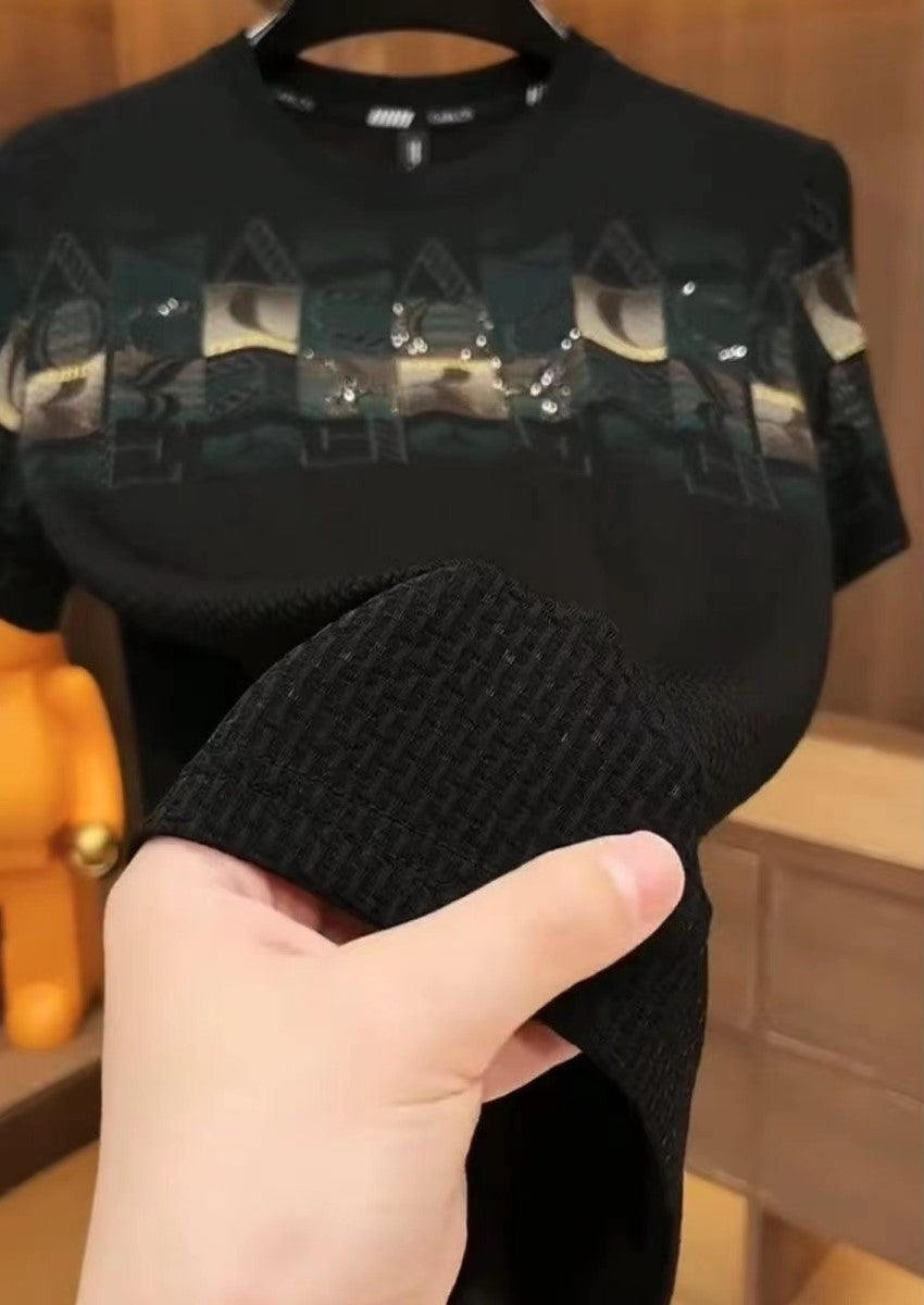 FabioRicci Sommer T-shirt Til Mænd Med Tryk
