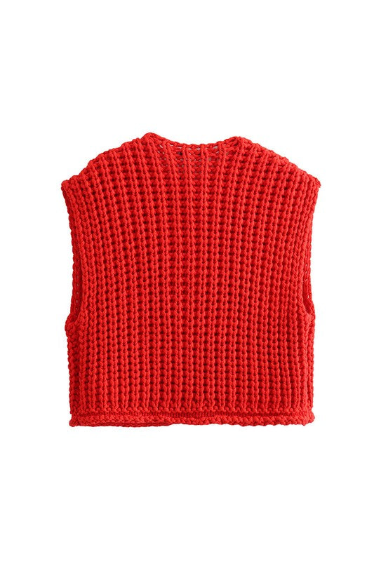 MarcoBellini Rød strikket cardigan