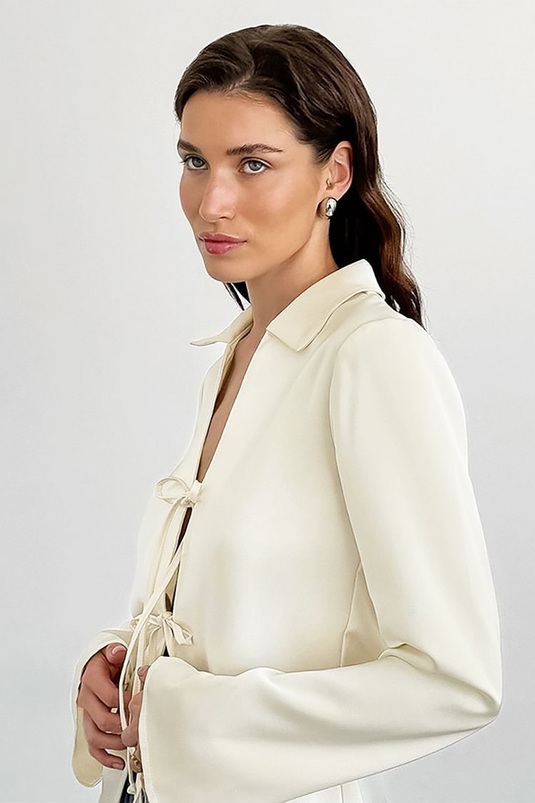 SofiaBarone Sløjfebluse Til Kvinder