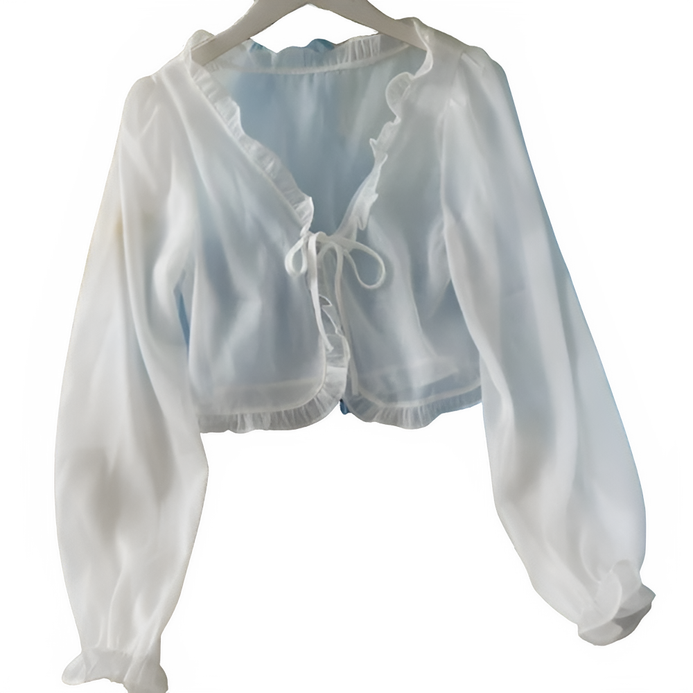 Celeste – Elegant V-Hals Forårsbluse til Kvinder