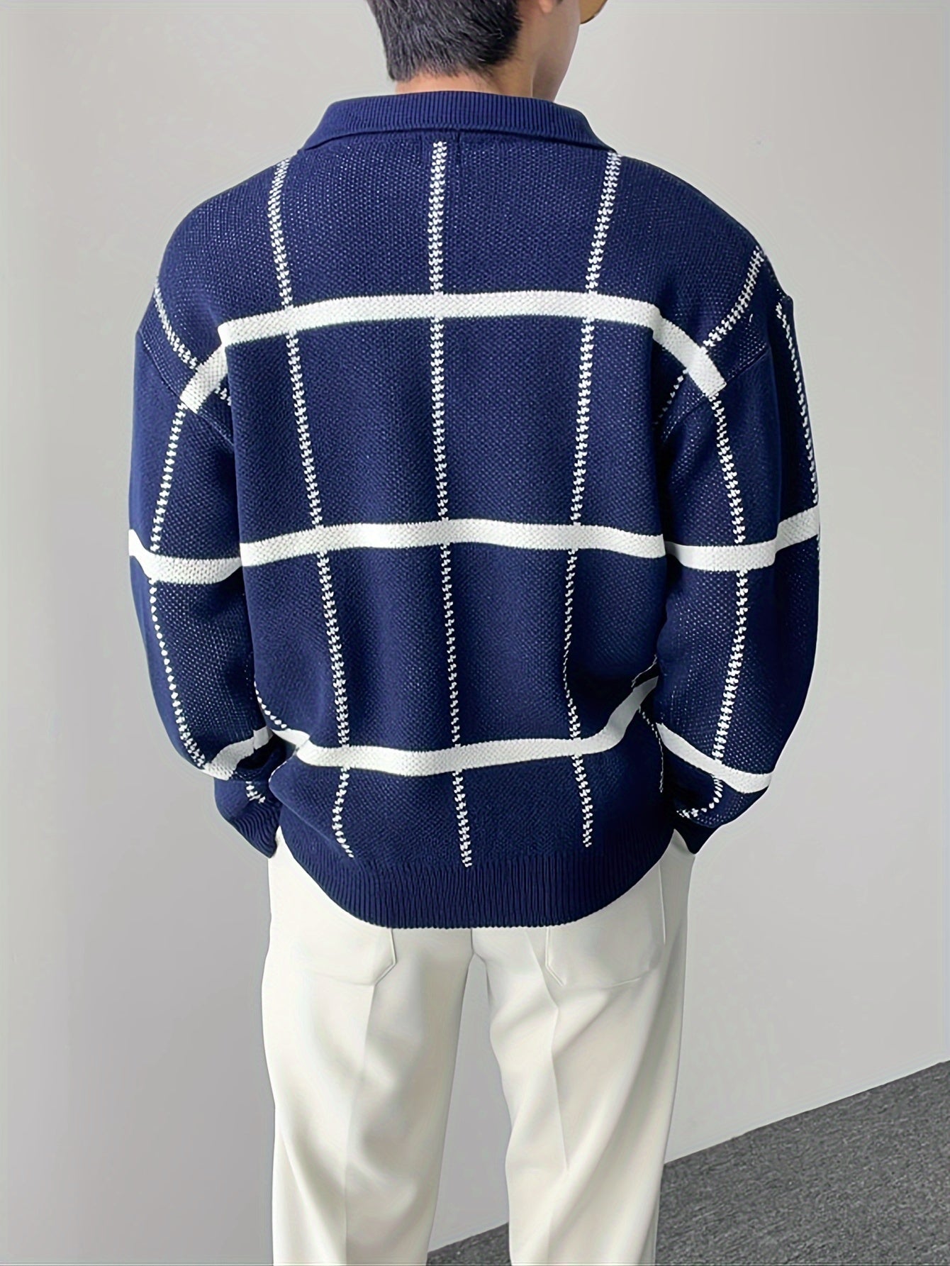 Lorenzo – Halv-Zip Herresweater med Tern
