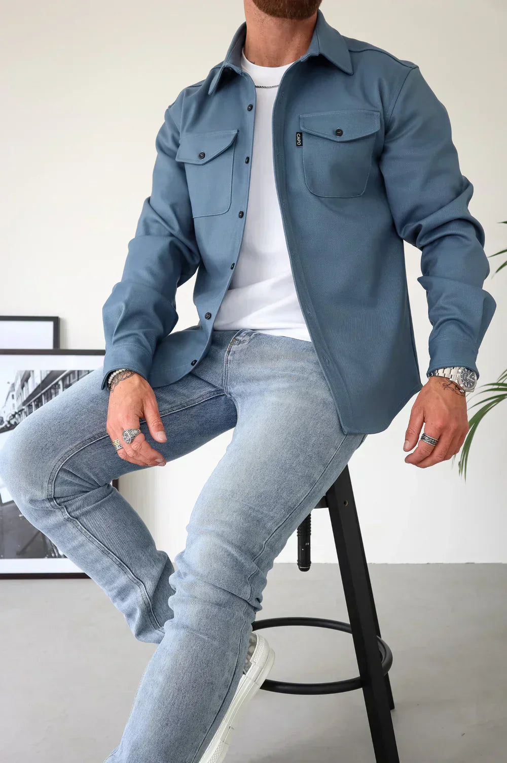 Lorenzo – Moderne Herreskjorte i Klassisk Casual Stil