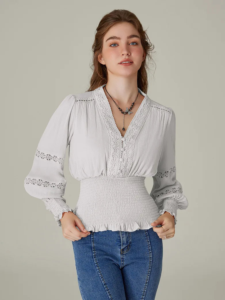 StefanoGreco bomuldstrøjer med V-hals