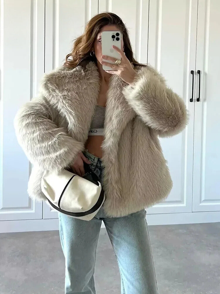 GiovanniLupo Faux fur-jakke til kvinder