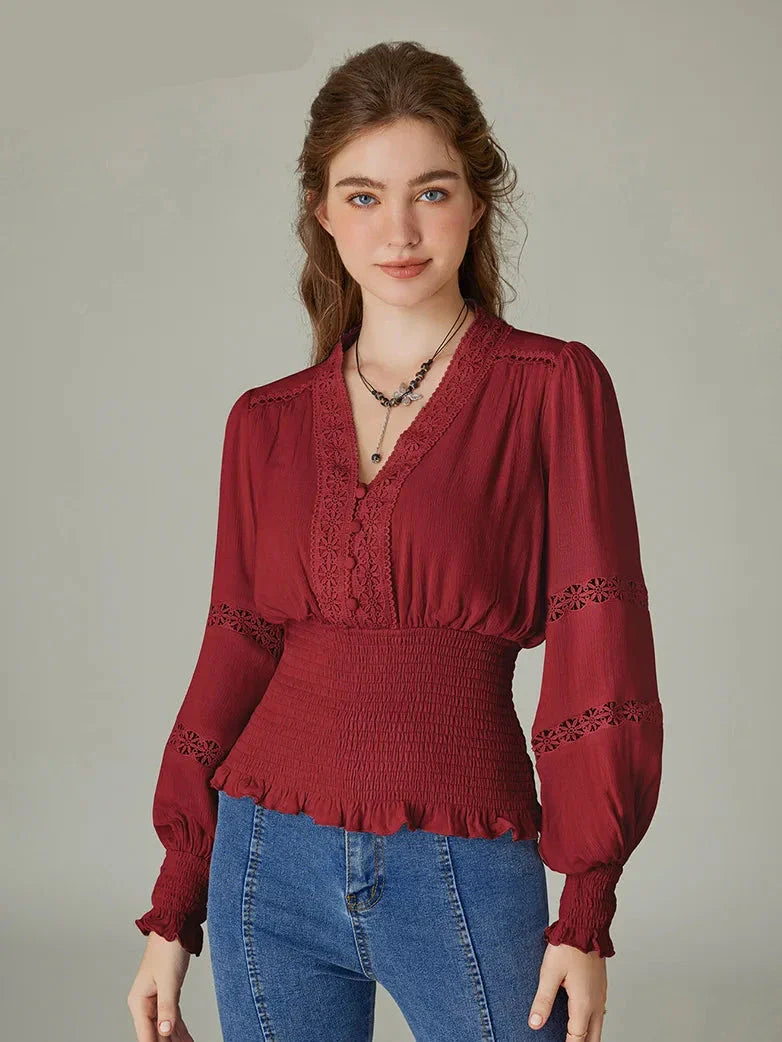 StefanoGreco bomuldstrøjer med V-hals