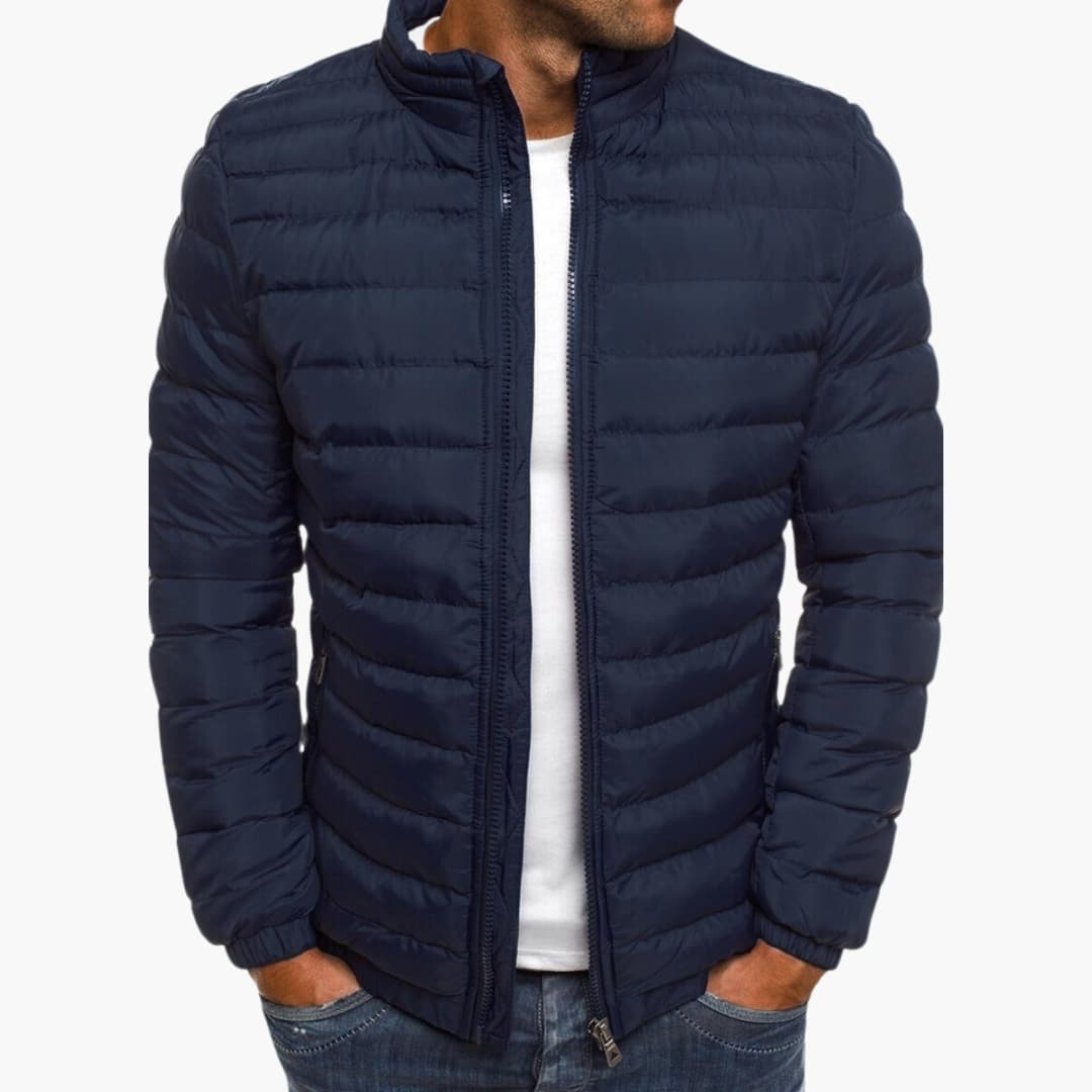 Lorenzo – Varm og Let Herrejakke med Quiltet Design