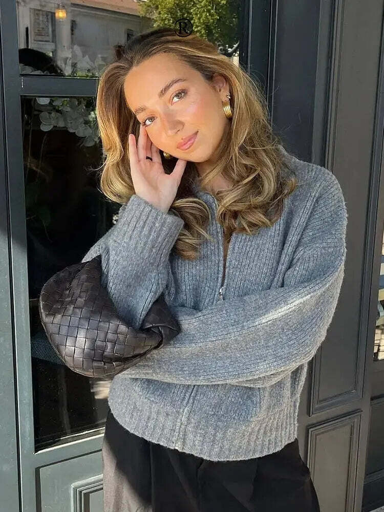CarmeloVerducci Vintage Style Sweater Jakke til kvinder