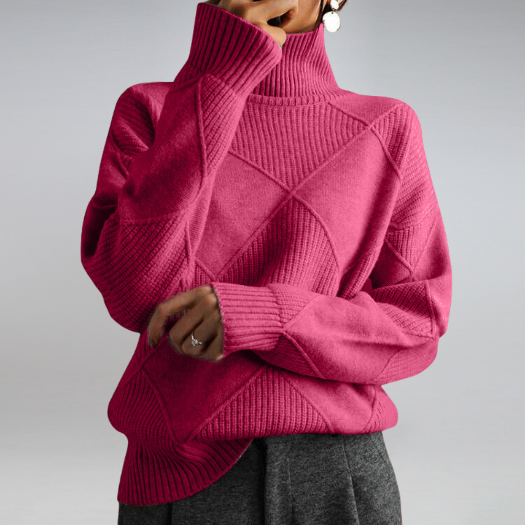 LucaBardi Luxury Turtleneck Sweater til kvinder