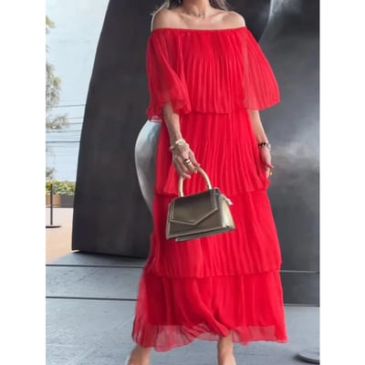 MatteoVerdi Chiffon Kage Maxikjole