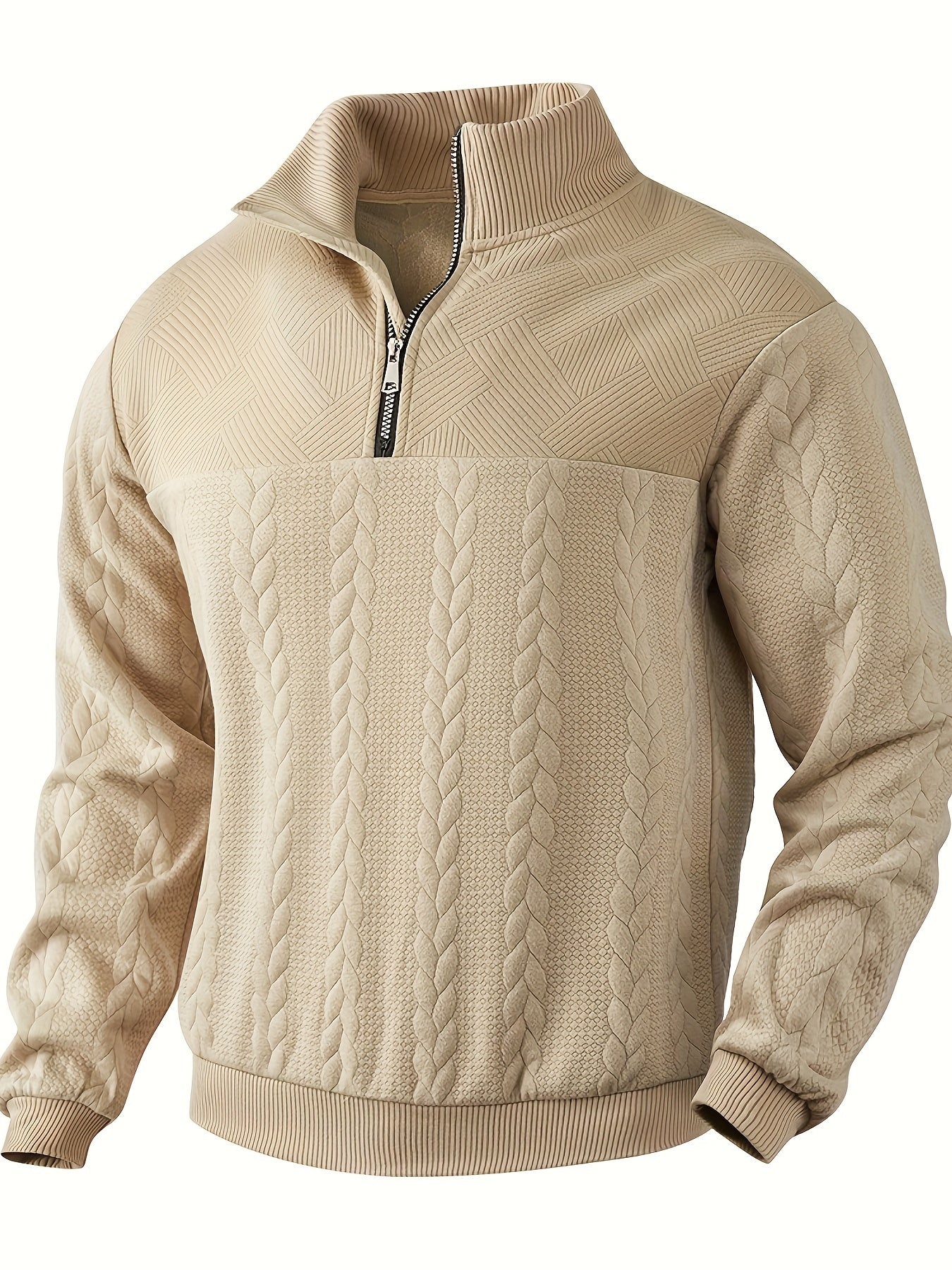 Matteo – Vintage Herre Zip-Up Sweater