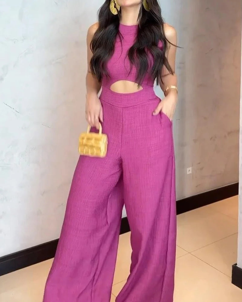 Serena – Ærmeløs Kvindedragt med Elegante Detaljer