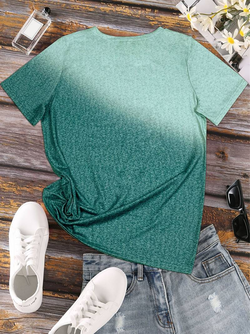 Élodie – Dame T-shirt med Sommerfuglehjerte Print