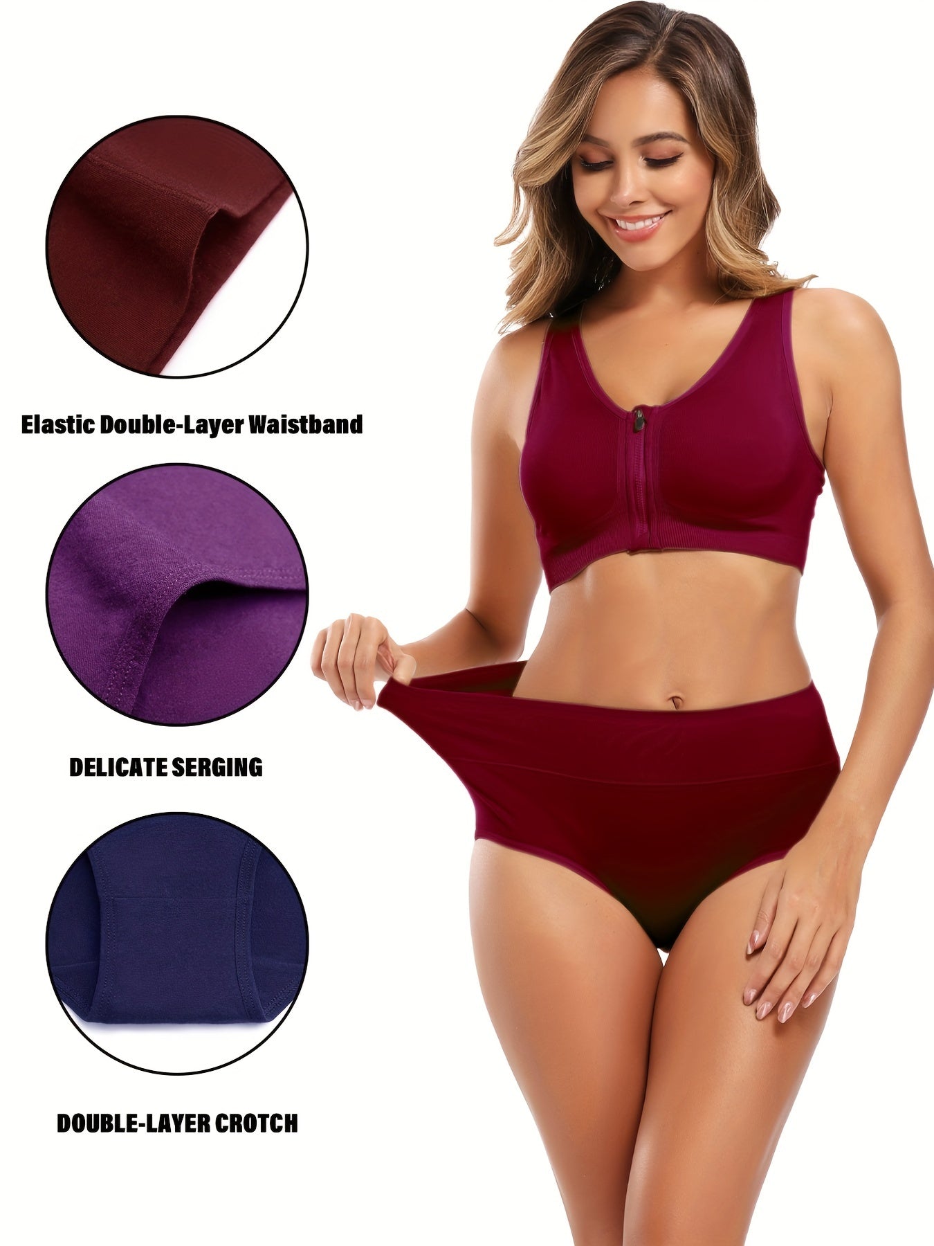 Sofia – Åndbare Dame Trusser med Shaping 5-Pak