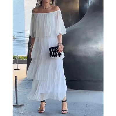 MatteoVerdi Chiffon Kage Maxikjole