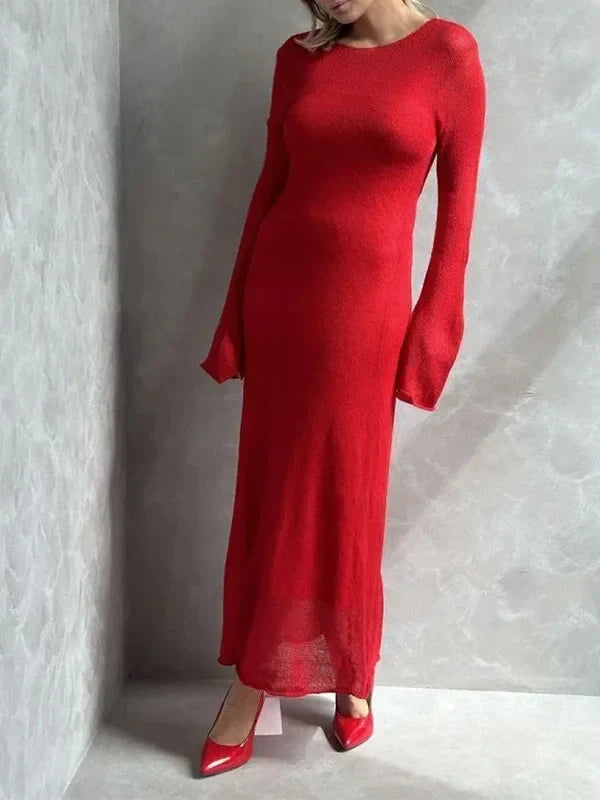 EnricoDonati Strikket kjole og cardigan sæt til kvinder