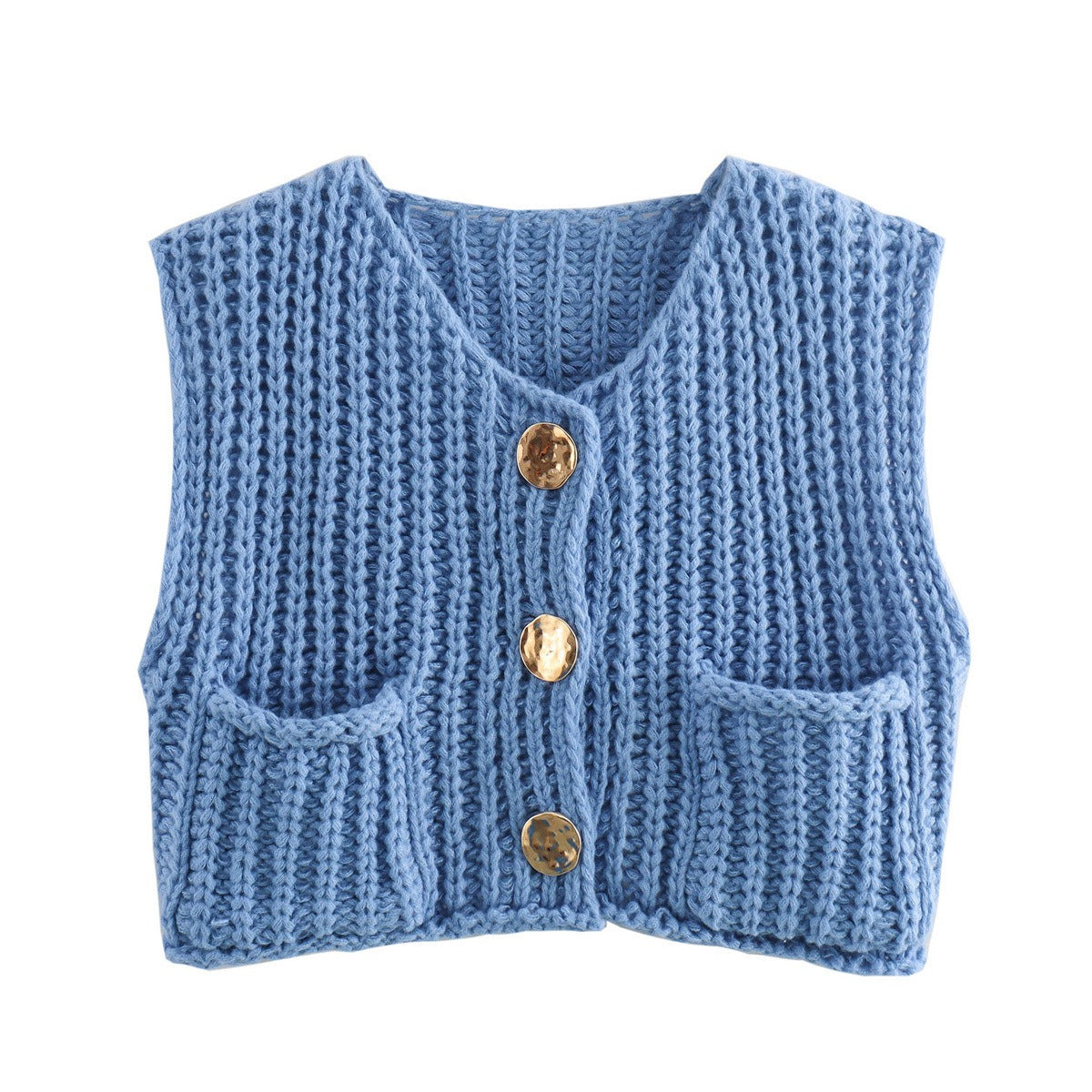 NicolaFerzetti Strikket Cropped Vest til kvinder