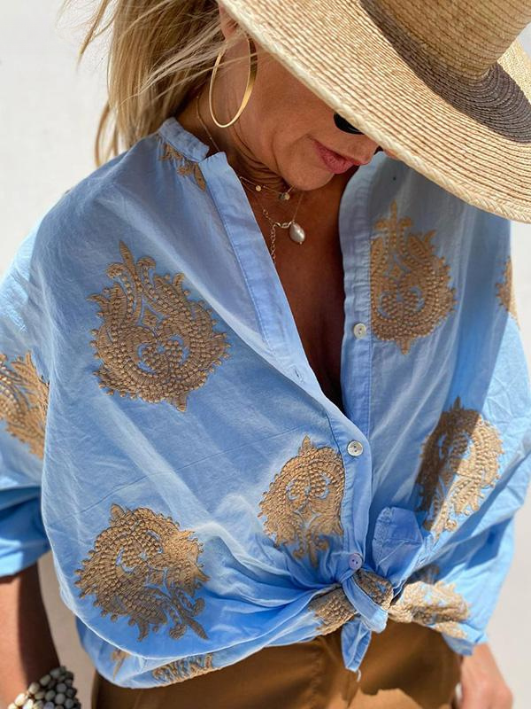 RosaBella™ Rose | Bluse med print