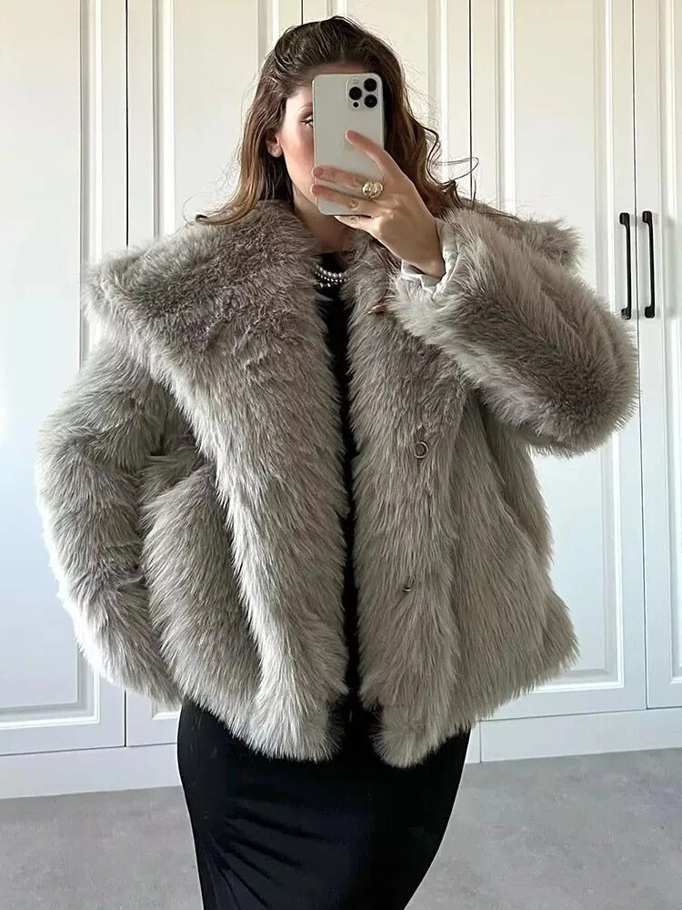 GiovanniLupo Faux fur-jakke til kvinder