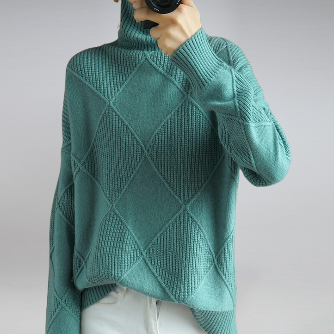 LucaBardi Luxury Turtleneck Sweater til kvinder