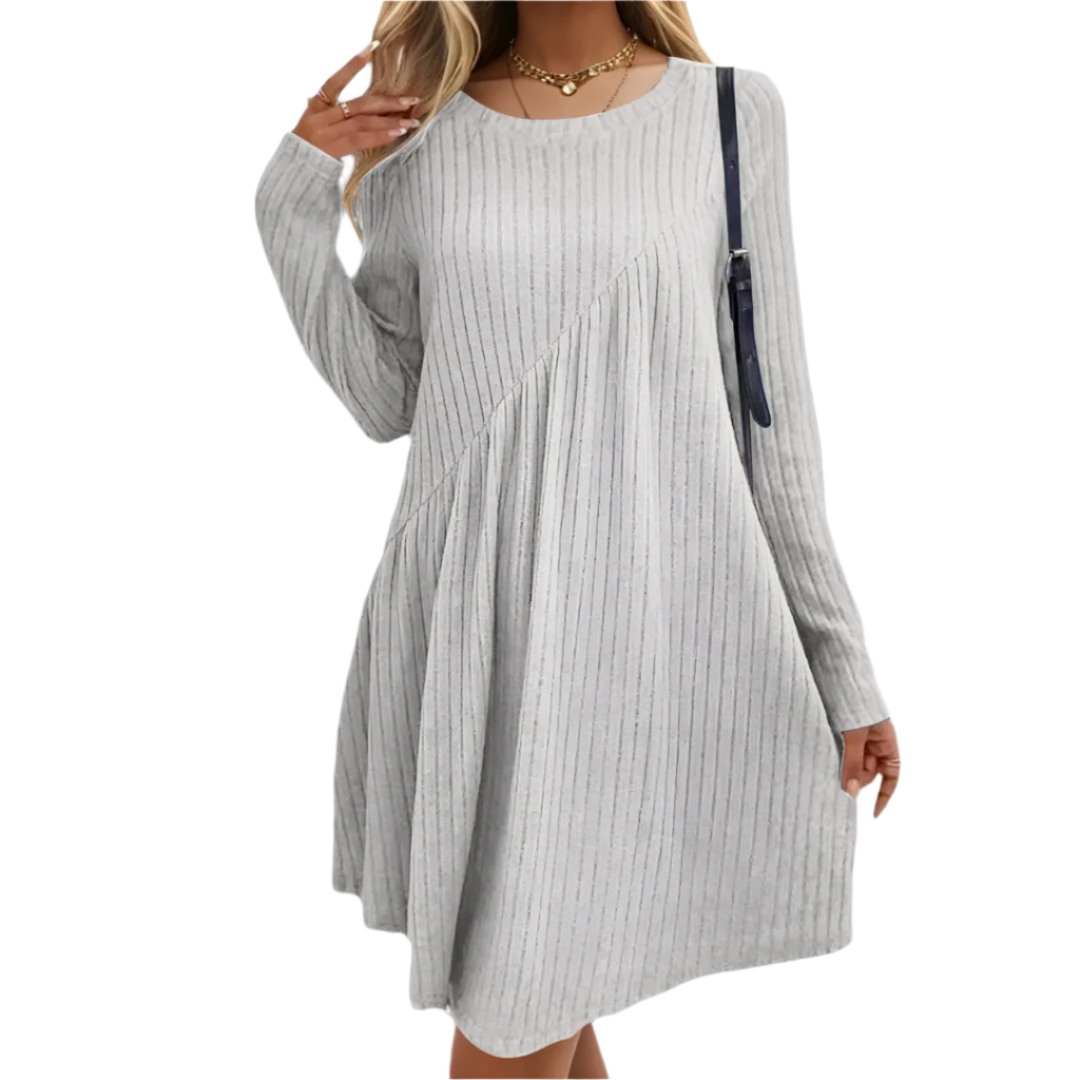 Sofia – Blød Midi Kjole til Kvinder