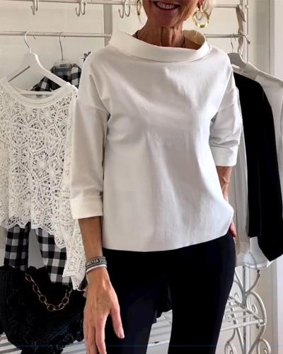 Isabella – Elegant Dame 3/4 Ærme Top