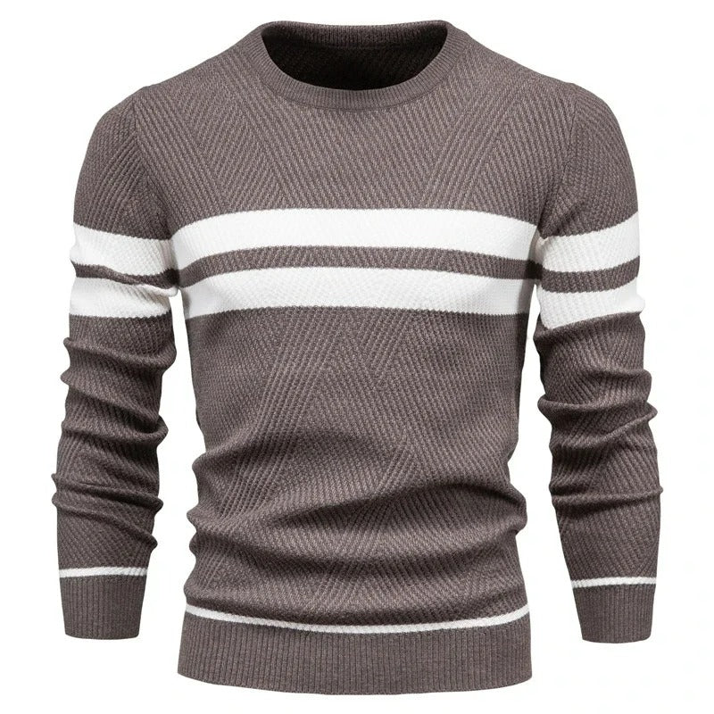 Luca – Slim-Fit Striktrøje til Mænd